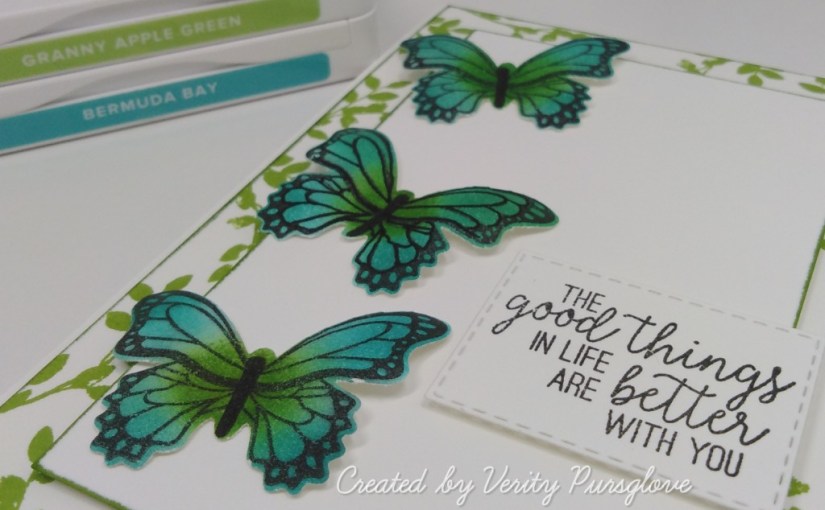 Blue Green Butterflies