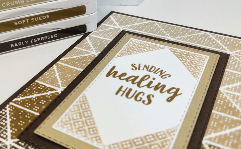 Ombre Style Background with The Right Triangle Stamp&nbsp;Set