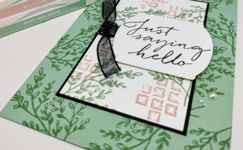 Creating with the Tasteful Touches stamp&nbsp;set