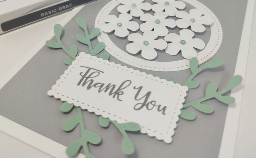 Pretty Floral Thank You Card
