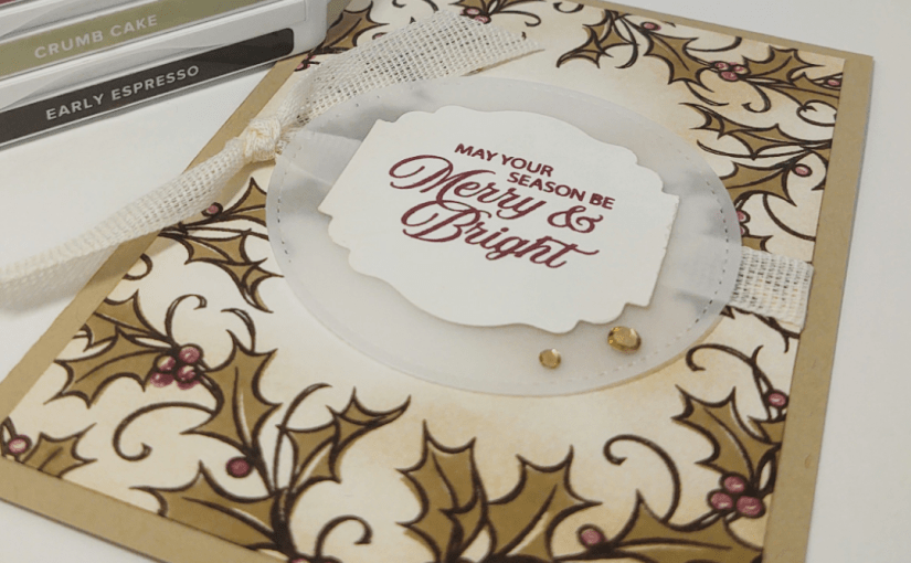 Going Vintage with the Joyful Holly stamp&nbsp;set