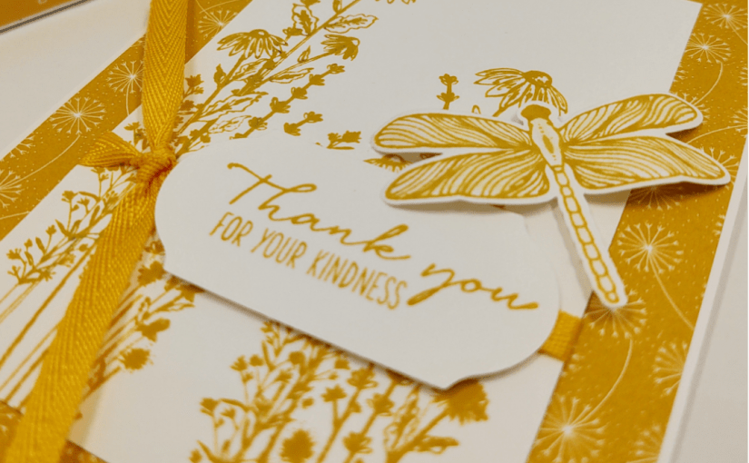 Monochromatic Card with *NEW* Dragonfly Garden&nbsp;Bundle