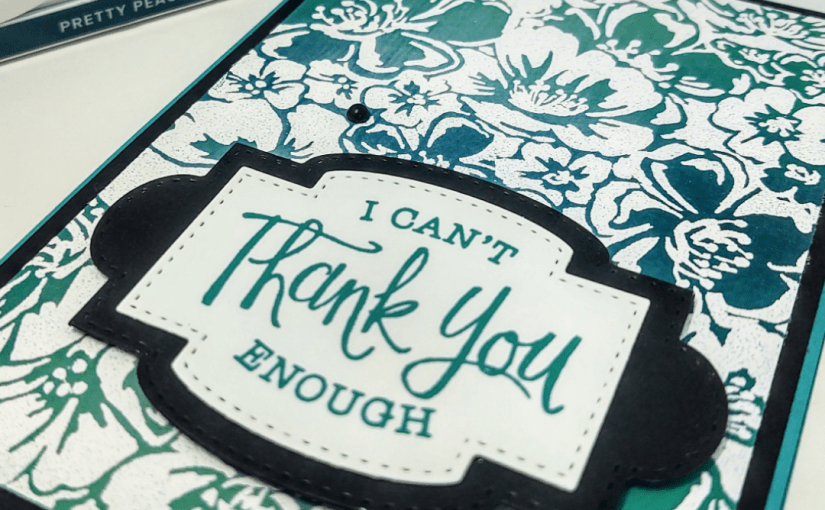 Using the Emboss Resist Technique with Background&nbsp;Stamps