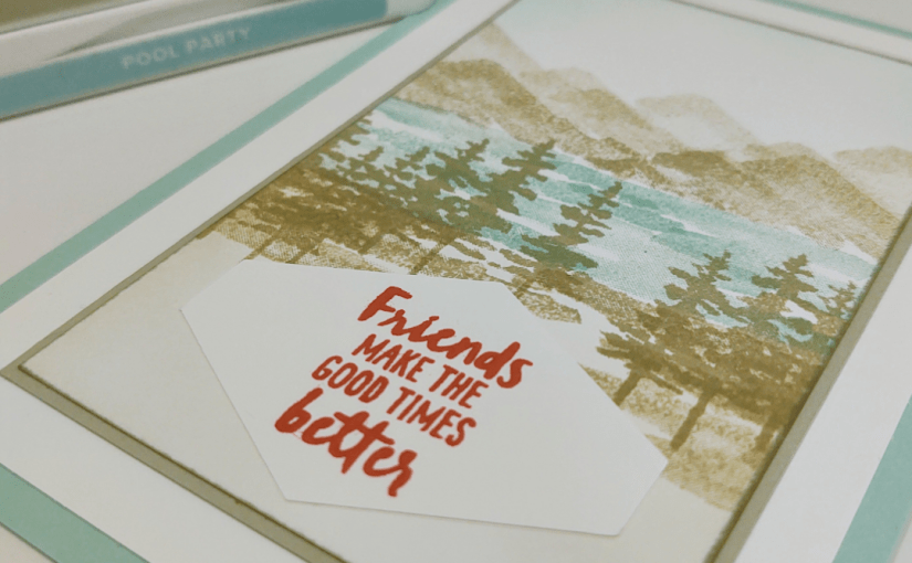 Monday Colour Challenge with the Waterfront stamp&nbsp;set