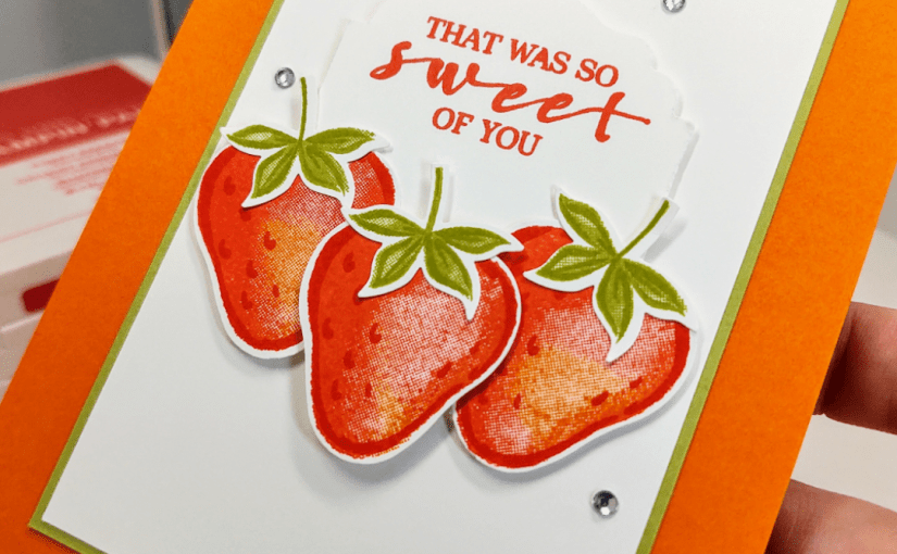 Monday Colour Challenge with the Sweet Strawberry&nbsp;Bundle