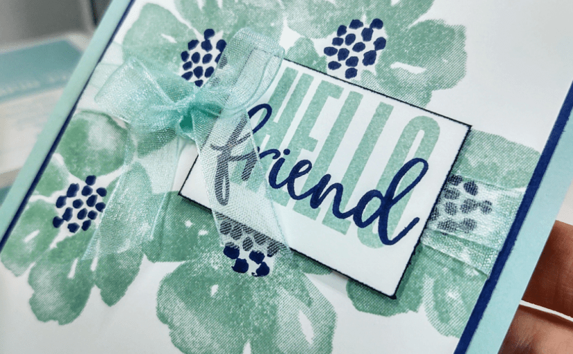 Old meets New Simple Floral Friendship&nbsp;Card