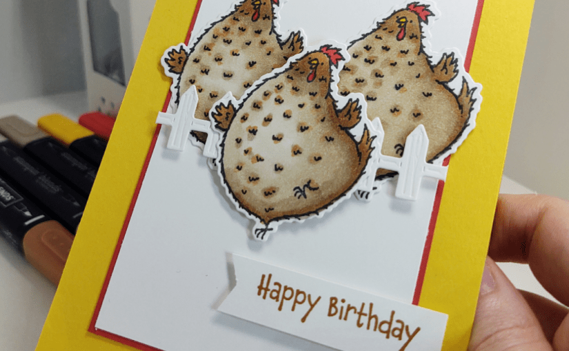 Fun Card with Hey Birthday&nbsp;Chick!