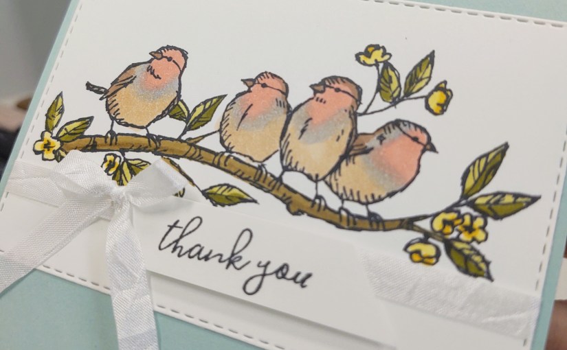 A Bit of Colouring with the Free as a Bird stamp&nbsp;set