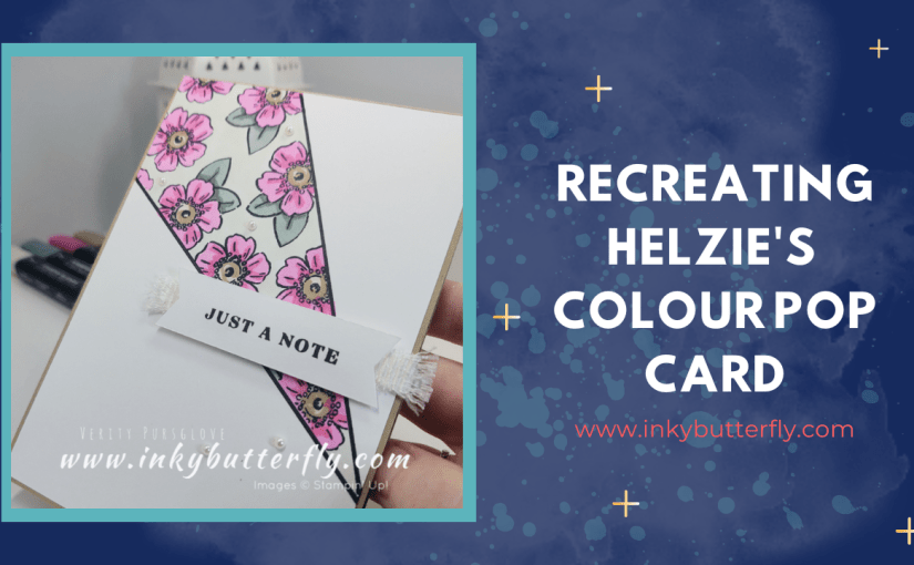 Recreating Helzie’s Colour Pop&nbsp;Card!