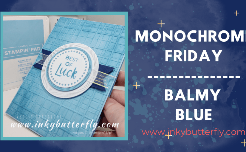 Monochrome Friday – Balmy&nbsp;Blue!