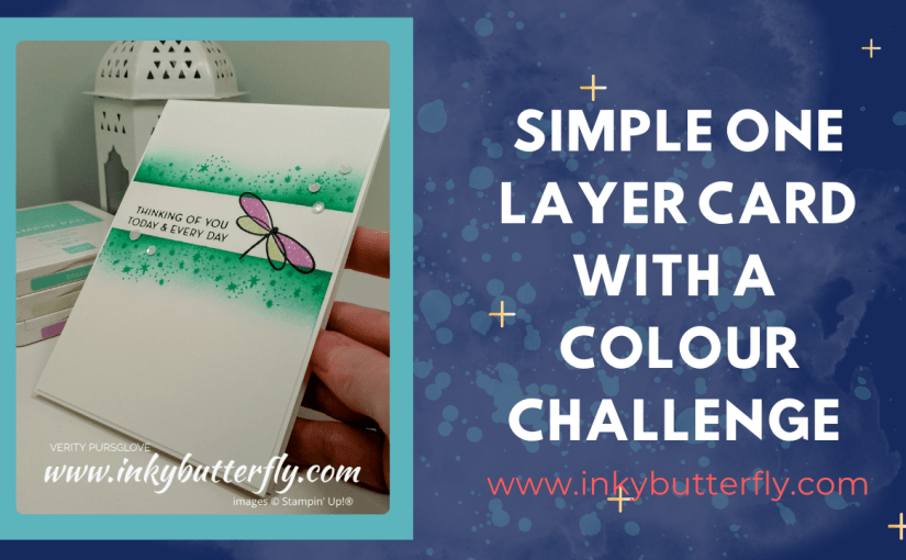 One Layer Card and a Colour&nbsp;Challenge!
