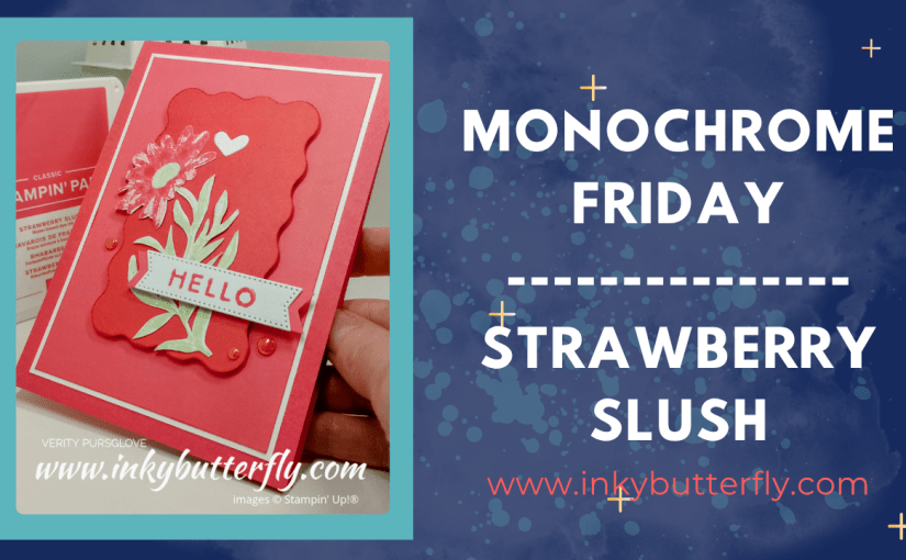 Monochrome Friday – Strawberry&nbsp;Slush!